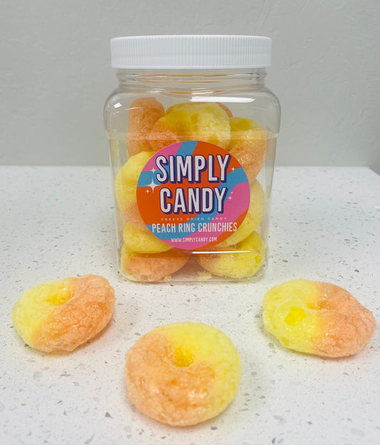 Freeze Dried Peach Ring Crunchies
